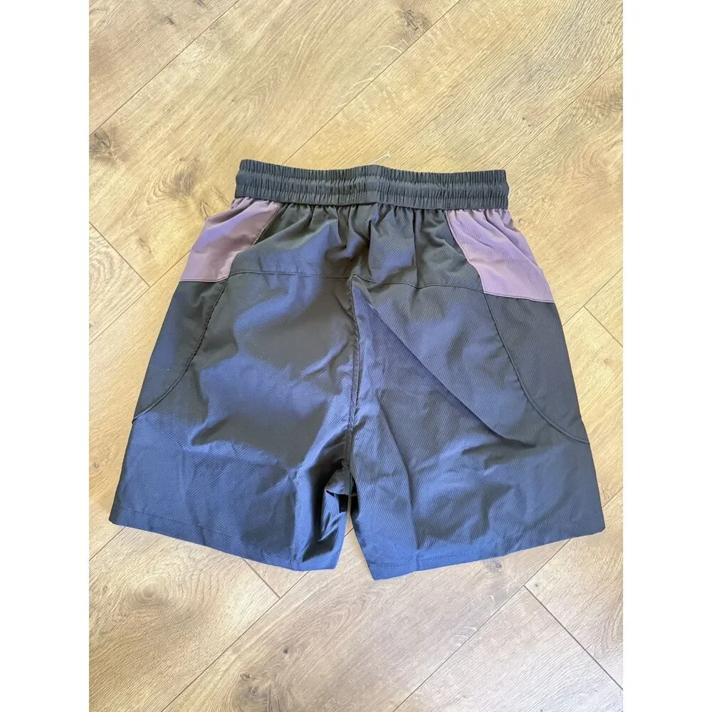 GONGGAR SLATELINE S NWOT water-repell ripstop hiking shorts black purple